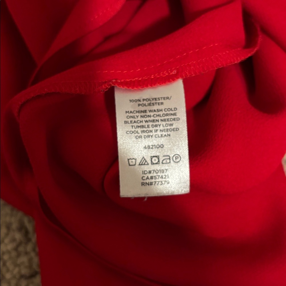 Ann Taylor Vibrant Red Blouse - Picture 7 of 7